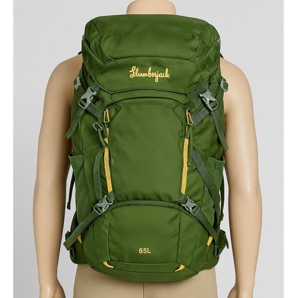 Slumberjack Dallas Divide 65L Backpack‎ Daypack Outdoors Green Liter Capacity - Picture 1 of 16